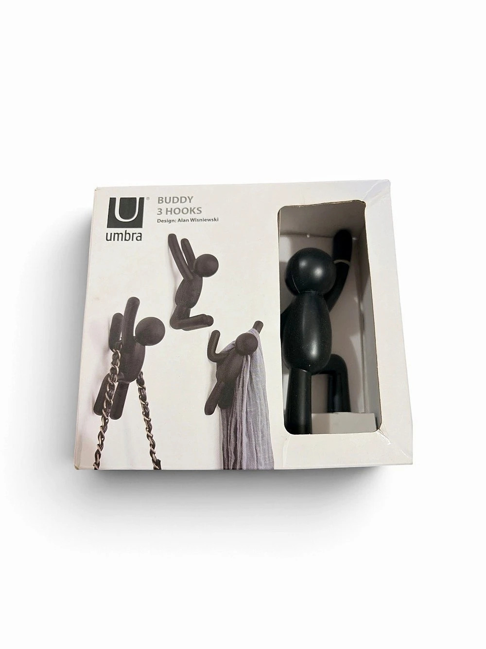 Umbra Buddy Wall Hooks Set of 3 Black